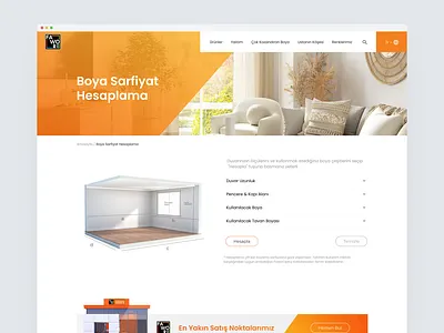 Favori Paint Calculator grid paint ui ux web website