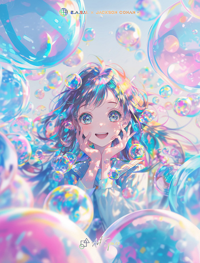 [Fantasy Bubbles] 🌟👧 art artwork design fashion illustration two dimensional