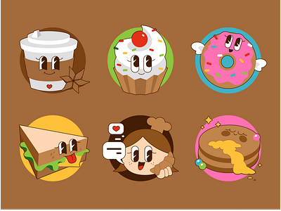 Bakery Icons bakery graphic design icons illustrator