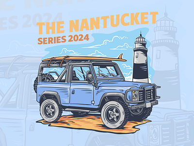 Nantucket Series 2024: Vintage Off-Road Adventure Illustration branding design graphic design illustration logo mountain nature ui ux vector