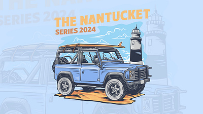 Nantucket Series 2024: Vintage Off-Road Adventure Illustration branding design graphic design illustration logo mountain nature ui ux vector
