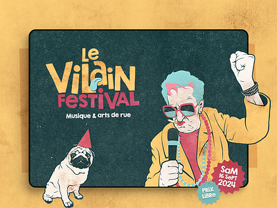 Vilain Festival — Website colorfull culture design festival france illustration music ui webdesign wordpress