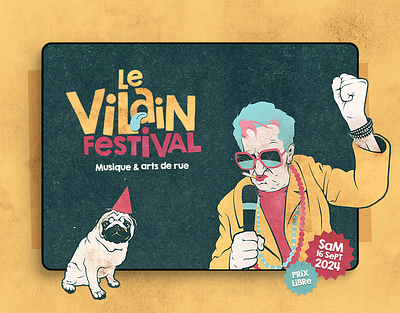 Vilain Festival — Website colorfull culture design festival france illustration music ui webdesign wordpress