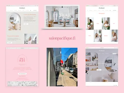 Branding for hair salon barbershop branding elementor hairsalon identity ui webdesign website