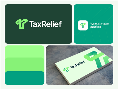 Visual branding for tax management software brand guidelines branding connection design ecommerce finance holding tax icon identity logo logodesign loop modern logo success relief complete symbol t logo tax logo tax management tick mark visual