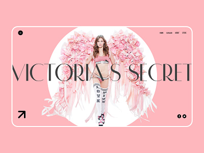 Victoria`s secret design fashion graphic design landig page landing minimalism store ui