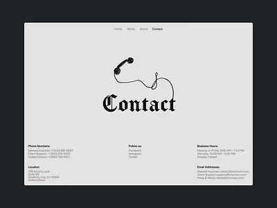 Contact Page – DailyUI – #028 contact contact page daily ui dailyui ui ui ux web website