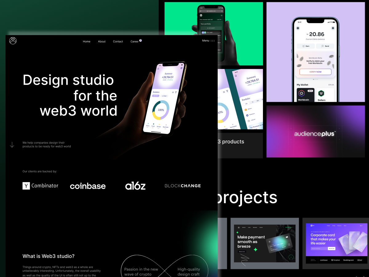 Landing Page UI Website Design Agency by DipannitaSarkar on Dribbble