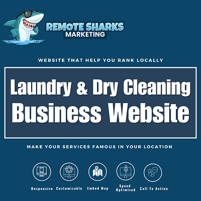 Laundry Business WordPress Website Design Template