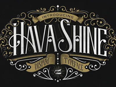 Hava Shine | Display Typeface branding classic font display font font retro font typeface typography vintage font