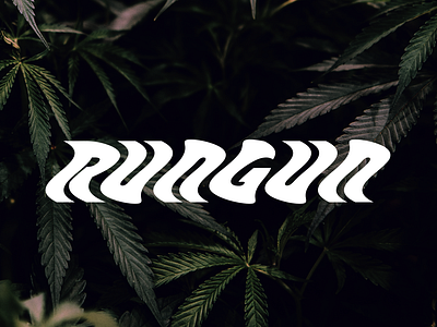 RUNGUN, a high quality malagasy local marijuana brand. branding graphic design logo