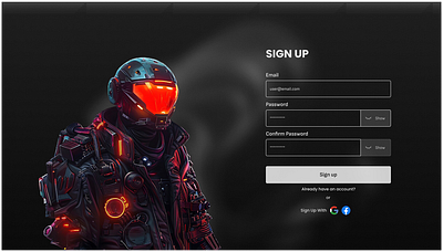 Sign Up Screen- Daily UI 001 daily ui graphic design light and dark screen sign up screen sign up screen ui design ui ui challenge ui design ux design