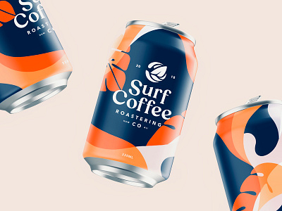 Surf-Coffee-branding branding graphic design