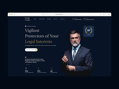 Legal Eagles - Law Firm agency case dark design firm law laywer laywers legal royal website