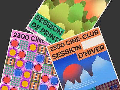 2300 Ciné-Club branding graphic design illustration