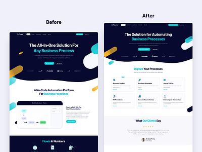 Saas Website Redesign blue hero it landing page saas software tech ui ux web webdesign white blue