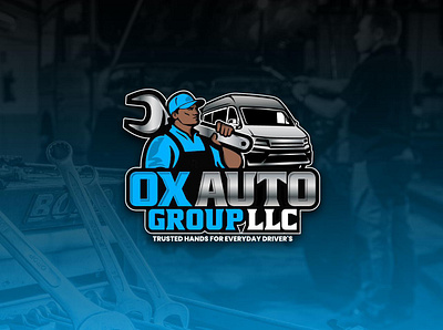 OX-Auto-Log04-VE graphic design logo