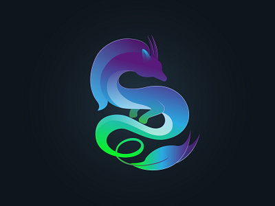 Chinese dragon logo branding design dragon graphic design logo ve vector