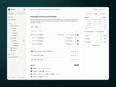 Done.app - Project Management Tool for Startups 🌱 ai ai design builder dashboard llm management project saas search startup task ui web app