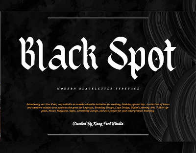 Black Spot Gothic Font branding design font handwritten illustration italic logotype script typeface ui