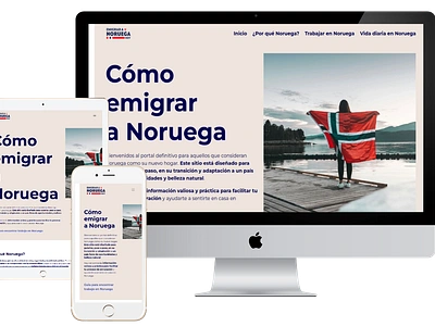 'Emigrar a Noruega Hoy': Web APP para expatriados diseño web web