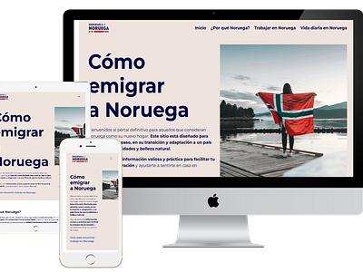 'Emigrar a Noruega Hoy': Web APP para expatriados diseño web web