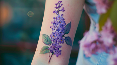 Lilac Tattoo Showcase body art elegant tattoo floral tattoo flower body art flower tattoo imagella lilac lilac tattoo tattoo design
