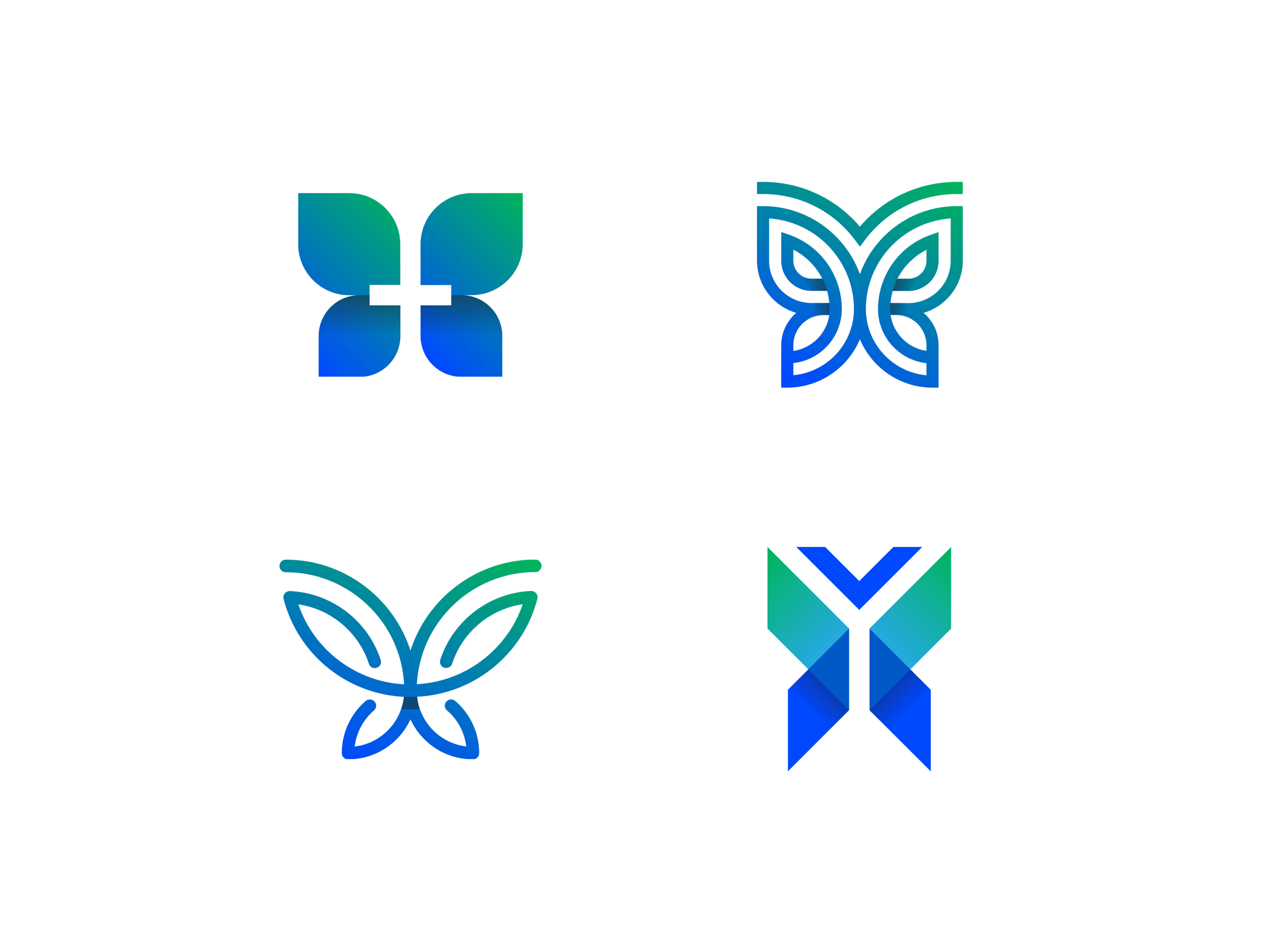 phama logo concepts art direction b2b brand brand identity branding butterfly design gradient graphic graphic design green identity logo logo design logotype pharmacy symbol visual identity