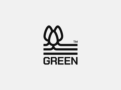 GREEN brand brandidentity branding clean design graphic design icon illustrator lawn logo logomark logotype mark marks minimal minimallogo symbol visualidentity