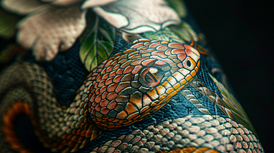 Snake Tattoo Masterpiece body art bold tattoo imagella snake body art snake tattoo tattoo art tattoo design tattoo download
