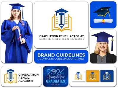 Education Logo | Brand Identity | Academy Logo | Logo Design academy logo brand book brand guideline brand identity brand style guide branding college logo corporate identity creative logo design education education logo graduation logo graphic design it learning logo logo logo design minimalist logo modern logo university logo