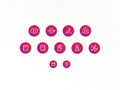 BioDye - Icons bio charts document gradient icons line line art linear science test tube