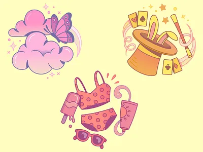 Cocktail Menu Icons cocktail drink icon magic menu mixology summer swimming tanlines vector