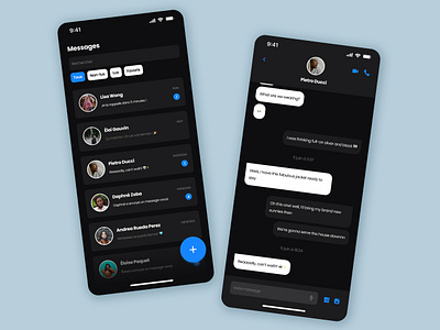 Daily UI #013 – Direct Messaging art direction branding daily ui design graphic design logo message messaging app ui ux