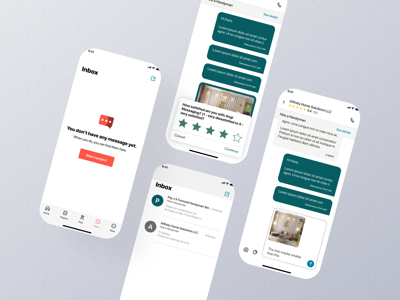 Inbox Mobile App Ui by UI Ants on Dribbble