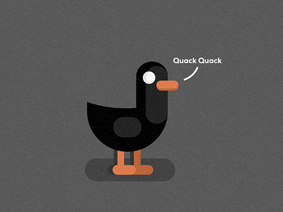 Kurzgesagt Duck 3d basic bird black design duck icon illustration kurzgesagt layout light mascot minimal opart realistic science shadow simple texture youtube