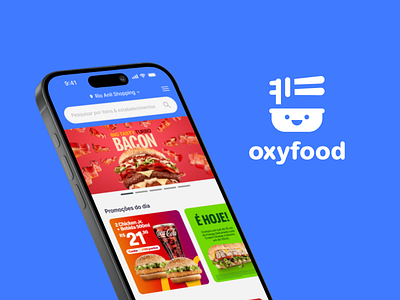 OxyFood design food menu mobile ui