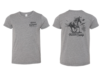 Custom Summer Horse Camp t-shirt branding camp design graphic design horse indiana indianapolis logo t shirt tee