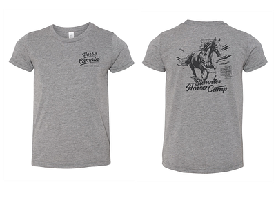 Custom Summer Horse Camp t-shirt branding camp design graphic design horse indiana indianapolis logo t shirt tee