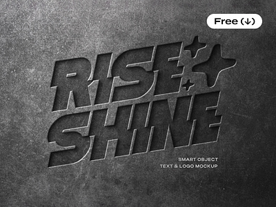 Concrete Text & Logo Mockup carved concrete cut out debossed debossing download effect engraving free freebie logo logotype mockup photoshop pixelbuddha pressed psd stone template text