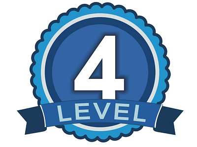 Level 4 Vector Logo 3d logo bold branding certificates certifications coreldraw creative design graphic design illustration level 4 level4 logo modern position holder positon typography vector vector logo visual identity