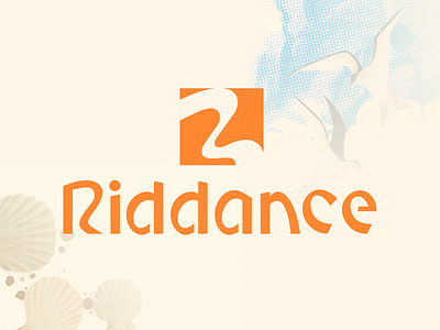 Riddance_Visual Idenitity beer blue branding design drink expression fun graphic design joy logo motion orange soda typography visual identity visualexpression wave young