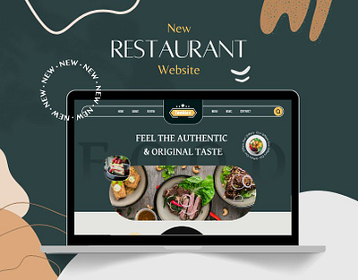 Restaurant Website UI Design branding food landing page nayeem restaurant template ui ux web design webpage website