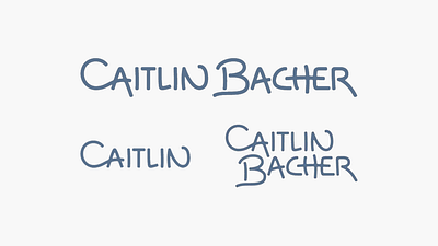 Logo Suite for Caitlin Bacher branding design graphic design logo logotype