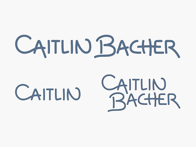 Logo Suite for Caitlin Bacher branding design graphic design logo logotype