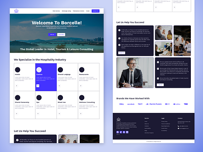 Hotel Consultation Company Landing Page branding consultation design figma graphic design homepage hotel illustration landing page logo ui uiux user experience user interface ux webflow website