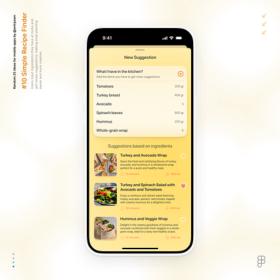 Recipe Finder app daily ui eat figma food ios iphone mobile mobile design recipes ui