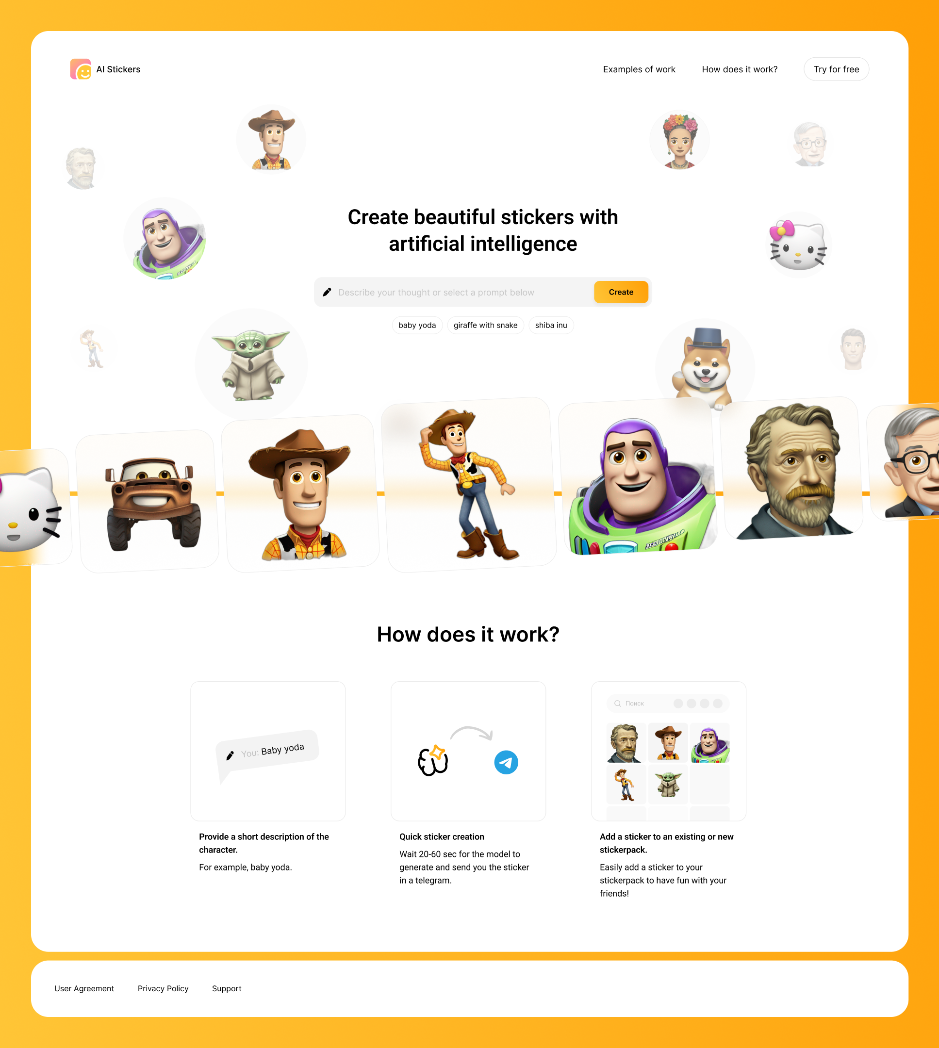 Landing Page ai stickers call to action cta dailyui dailyui3 hero cta hero section landing landing page modern ui ui uiux web design