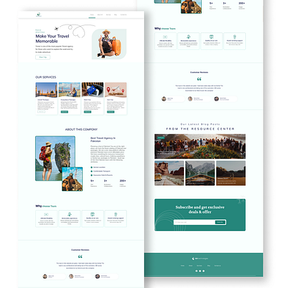 Travel Agency Website branding design ui ux website