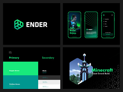 Ender brand branding gaming logo logodesign mark minimallogo modernlogo